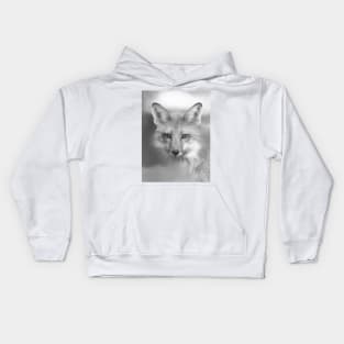 Red Fox Face Kids Hoodie